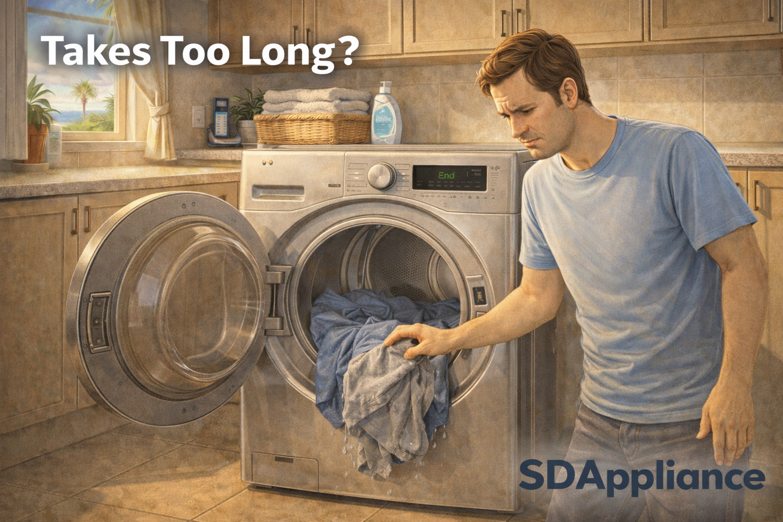 Common Causes of a Dryer That Takes Too Long to Dry Clothes in Poway